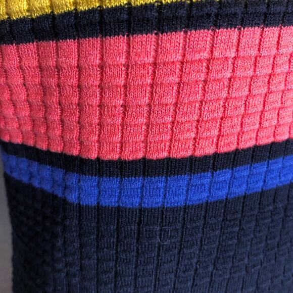 Free People Gidget black white colored striped ribbed knit dress Extra Small XS - Picture 13 of 14